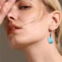 Women Unique Bubble Boba Tea Dangle Earrings Personality Milk Tea Drink Earring Colorful Glass Bottle Funny Earrings for Girl Jewelry Christmas Gifts 4pairs