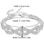 BriLove Wedding Bridal Bracelet for Women Crystal Infinity Tennis Bracelet Clear Silver-Tone BriLove Wedding Bridal Bracelet for Women Crystal Infinity Tennis Bracelet Clear Silver-Tone