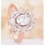 Women Rings Statement Cocktail Ring for Womens Vintage Style Starburst Sunburst Ring | Unique Design Rose Gold Plated Cubic Zirconia Fashion Jewelry Women Rings Statement Cocktail Ring for Womens Vintage Style Starburst Sunburst Ring | Unique Design Rose Gold Plated Cubic Zirconia Fashion Jewelry