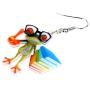 NEWEI Acrylic Sweet Cartoon Teacher Frog Earrings Drop Dangle Fashion Animal Jewelry for Women Girls Teens Gift Charms