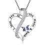 FANCYCD Holiday Deals Week I Love You to the Moon and Back'' Love Heart Necklace, Jewelry for Women & Girls, Gifts for Girlfriend, Wife, Sister, Grandma, Mom