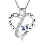 FANCYCD Holiday Deals Week I Love You to the Moon and Back'' Love Heart Necklace, Jewelry for Women & Girls, Gifts for Girlfriend, Wife, Sister, Grandma, Mom