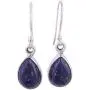 NOVICA Lapis Lazuli .925 Sterling Silver Teardrop Dangle Hook Earrings Be True NOVICA Lapis Lazuli .925 Sterling Silver Teardrop Dangle Hook Earrings Be True