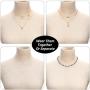 16 Pieces Layered Choker Necklace Adjustable Pendant Necklace Moon Sequins Choker Multilayer Chain Necklace Set for Women Girls