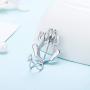 LGSY Sterling Silver Frog Pearl Cage Pendants for Women, Design Pearl Cage Pendants for Pearl Jewelry Making, Essential Oil Diffuser Lockets for Pearl Jewelry