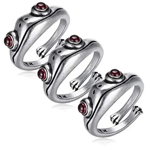 5Pcs/Set Spades Poker Ace Frog Snake Vintage Open Rings Set Statement Adjustable Rings Knuckle Stacking Ring Punk Personalized Fashion Party Jewelry Gifts for Men Boys Girls Women 5Pcs/Set Spades Poker Ace Frog Snake Vintage Open Rings Set Statement Adjustable Rings Knuckle Stacking Ring Punk Personalized Fashion Party Jewelry Gifts for Men Boys Girls Women