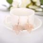 BEAUTY CHARM Unique Natural Leaf Earrings Women Phoenix Tree Leaf Maple Shape Dangle Drop Hook Earrings ear Jewelry for Wedding Party Gift