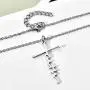 BTF Faith Inspriational Jewelry Womens Stainless Steel Jesus Cross Pendant Faith Necklace BTF Faith Inspriational Jewelry Womens Stainless Steel Jesus Cross Pendant Faith Necklace