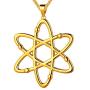 beautlace Atom Chemistry Science Symbol Necklaces/Earrings/Set 18K Gold/Silver/Black Gun Plated Scientist Physicist Chemist Teacher Gift Science Lovers