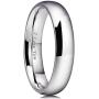 King Will Basic 2mm/3mm/4mm/5mm/6mm/7mm Stainless Steel Ring Original Color Full High Polished with Laser Etched I Love You