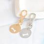 MIXIA 2pcs/Set Dog Bone Charm Necklace Collar Matching Friendship Best Friend Keyring Jewelry Pet Jewelry Dog Lover Gift Set