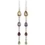 NOVICA Multi-Gem Citrine .925 Sterling Silver Dangle Earrings Dazzling Drops NOVICA Multi-Gem Citrine .925 Sterling Silver Dangle Earrings Dazzling Drops