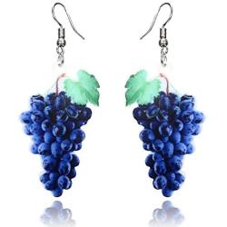 Trendy Statement Creative Funny Lifelike Fruits Acrylic Earrings for Women/Girls