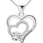 ALOV Jewelry Sterling Silver Godmother Cubic Zirconia Pendant Necklace ALOV Jewelry Sterling Silver Godmother Cubic Zirconia Pendant Necklace