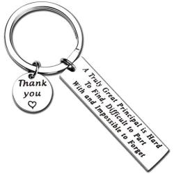 Principal Gift A Truly Great Principal is Hard to Find Keychain Retirement Gift for Principal Teacher Thank You Gift Assistant Principal Jewelry
