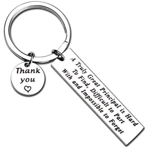Principal Gift A Truly Great Principal is Hard to Find Keychain Retirement Gift for Principal Teacher Thank You Gift Assistant Principal Jewelry