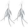 IDB Delicate Filigree Dangle Triple Feather Drop Hook Earrings - Available in Silver and Gold Tones IDB Delicate Filigree Dangle Triple Feather Drop Hook Earrings - Available in Silver and Gold Tones