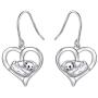 Yearace 925 Sterling Silver Animal Jewelry Sea Otter Dangle Earrings for Women Teen Girls