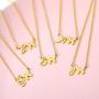 Silove Butterfly Initial Letter Necklaces Gold Choker Charm Necklace Stainless Steel Birthday Jewelry Gifts for Women Teen Girls