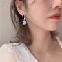 Gold Silver Crystal Helix Cartilage Tragus Stud Earring Hoops Water Drop Hook Dangle Earrings Fashion Party for Women Barbell Piercing Earrings Stud Body Piercing Jewelry
