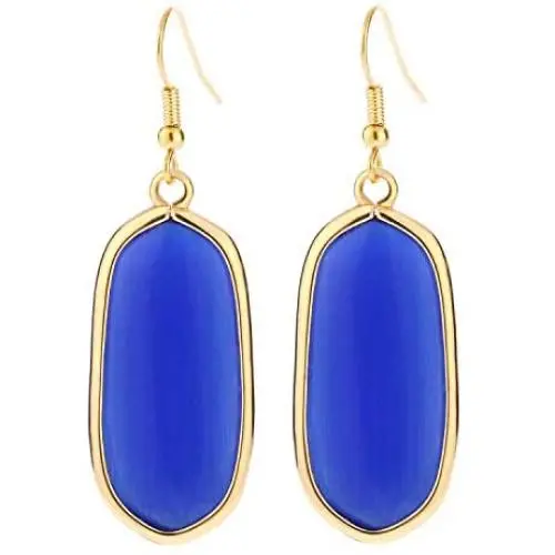 BaubleStar Natural Crystal Healing Stone Drop Dangle Earrings for Women Girls BaubleStar Natural Crystal Healing Stone Drop Dangle Earrings for Women Girls