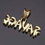 HECHUANG Hip Hop Men Jewelry Iced Out Savage Pendant Necklace Rope Chain for Men