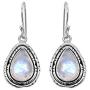YoTreasure 1.35'' Moonstone Dangle Earrings Solid 925 Sterling Silver Jewelry