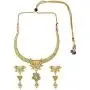 Efulgenz Indian Bollywood Traditional 14 K Gold Plated Kundan Pearl Wedding Choker Necklace Earrings Jewelry Set