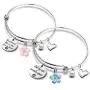 Friendship Bracelets for 2 BFF Heart Jewelry Christmas Birthday Gift for Friends Side by side or miles apart(BR-Sidebyside) Friendship Bracelets for 2 BFF Heart Jewelry Christmas Birthday Gift for Friends Side by side or miles apart(BR-Sidebyside)