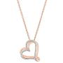 1/4 Carat Diamond, Prong Set Real Diamond Heart Shape Pendant Necklace for Women in Sterling Silver (Diamond Quality I-J,I2-I3) by La4ve |Gift Box Included | Sterling Silver, Rose Gold, Yellow Gold