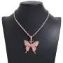 Colorful Statement Big Butterfly Pendant Chunky Chain Choker Necklace Rhinestone Crystal Tennis Chain Tiered Collar Necklace for Women Girl Party Jewelry Gift Colorful Statement Big Butterfly Pendant Chunky Chain Choker Necklace Rhinestone Crystal Tennis Chain Tiered Collar Necklace for Women Girl Party Jewelry Gift