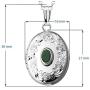 Finejewelers Sterling Silver Birthstone Locket Pendant Necklace
