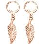 Stainless Steel Leaf Style Cocktail Party Wedding Statement Drop Earrings