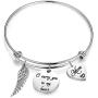 Gzrlyf Memorial Bracelet Loss Memorial Gifts I Carry You in My Heart Jewelry Sympathy Gifts Remembrance Mom Dad Gift