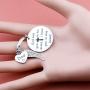 Memorial Bracelet Keychain Dad Mom in Heaven Loss Memorial Jewelry Sympathy Gift for Loss of Mom Dad Grandma Grandpa