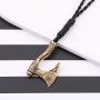 TEAMER Norse Viking Runes Axe Bracelets Perun Irish Knot Raven Animal Hatchet Amulet Talisman Jewelry