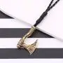 TEAMER Norse Viking Runes Axe Bracelets Perun Irish Knot Raven Animal Hatchet Amulet Talisman Jewelry