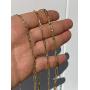 Solid 925 Sterling Silver - 14k Gold Plated - Elongated Rolo Paperclip Necklace - 2.5mm 3mm 4mm - 16-24'' - Very In Fashion Ladies Chain - MADE IN ITALY