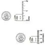 LeCalla Sterling Silver Jewelry Omega Back Earrings for Women Teen LeCalla Sterling Silver Jewelry Omega Back Earrings for Women Teen