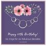 SOLINFOR 60th Birthday Gifts for Women - Sterling Silver Necklace with Gift Wrapping, Card - Six Circle for Her 6 Decade - 60 Years Old Jewelry Gift Idea