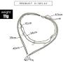 NICEMOVIC Boho Layered Star Tassel Choker Necklace Silver Opal Pendant Necklaces Beach Chain Jewelry for Women and Girls