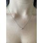 Stefano Navi 14K White Gold or 14k Yellow Gold Round Lab Grown Diamond Bezel Pendant Necklace (0.25 Carat - 0.40 cttw) F-G Color, VS1-VS2 Clarity (4.1-4.6 mm Diamond)