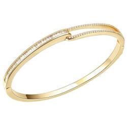Lavencious Hinged Bangle Bracelet AAA Cubic Zirconia 7'' for Women