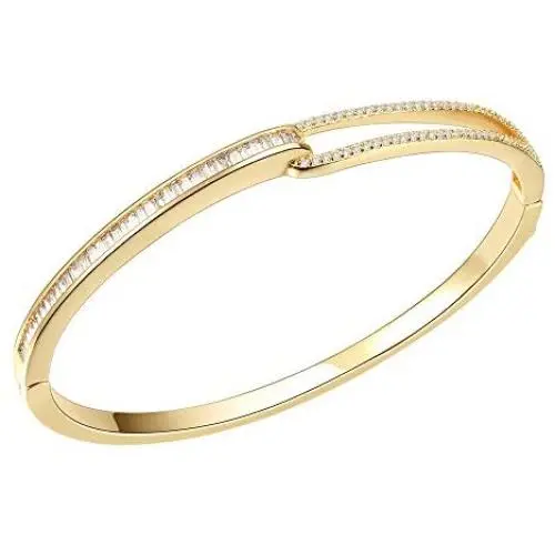Lavencious Hinged Bangle Bracelet AAA Cubic Zirconia 7'' for Women Lavencious Hinged Bangle Bracelet AAA Cubic Zirconia 7'' for Women