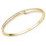Lavencious Hinged Bangle Bracelet AAA Cubic Zirconia 7'' for Women
