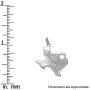 Raposa Elegance Sterling Silver State Map Cut Out with Heart Charms