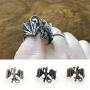 Ailiessy Dragon Open Rings for Men Punk Bike Dragon Animal Finger Rings Halloween Decor Jewelry Gifts