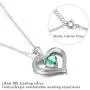 ✦Gifts for Mothers Day✦ Forever Love Heart Necklace Jewelry 18K White Gold/ Rose Gold Plated 925 Sterling Silver Birthstone Pendant Necklace with 5A Cubic Zirconia Birthday Gifts for Women and Girls ✦Gifts for Mothers Day✦ Forever Love Heart Necklace Jewelry 18K White Gold/ Rose Gold Plated 925 Sterling Silver Birthstone Pendant Necklace with 5A Cubic Zirconia Birthday Gifts for Women and Girls
