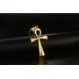 BEANS Stainless Steel Coptic Ankh Cross Religious Pendant Necklace for Men Women, 20-24 Chain