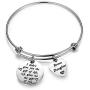 HOLLP Stepdaughter Rose Flower Bracelet Step Daughter Jewelry Daughter in Law Bracelet I Didnt Give You The of Life Gave Me Bracelet Stepdaughter Bracelet
